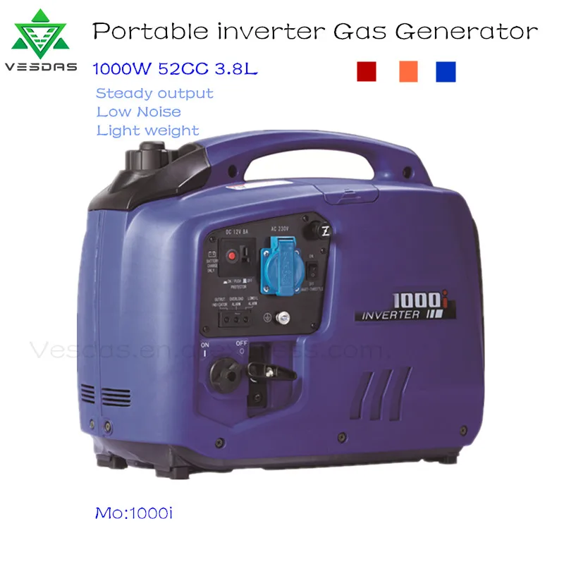 1000W 52cc 120V/230V large capacity Steady output Low Noise Light