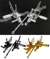 Waase CNC регулируемые Rider задние наборы Rearset подножка подножки для Yamaha YZF R6 1999 2000 2001 2002 - изображение