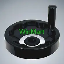 16 мм х 160 мм Вернуться Пульсация Маховик Черный для Токарный Станок, Фрезерный Станок