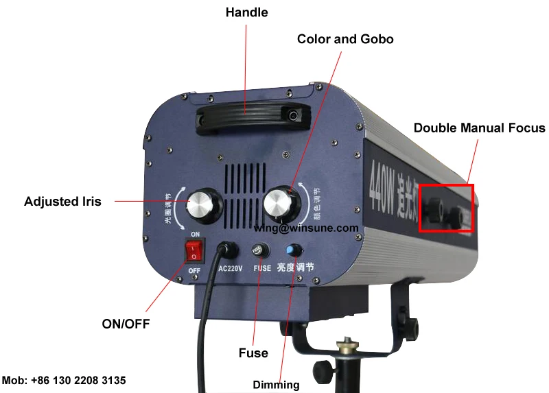 Follow 440W led stage lighting effect