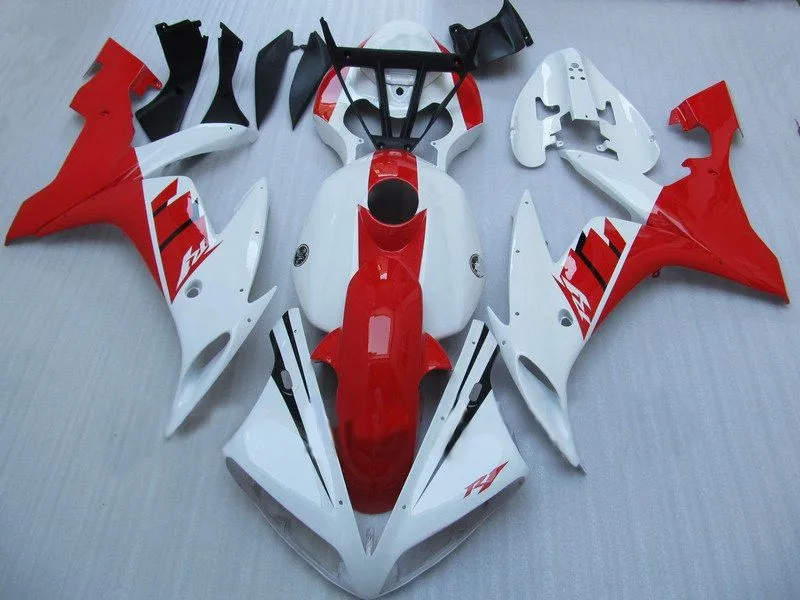 

Injection Mold Motorcycle Fairing kit for YZFR1 04 05 06 YZF R1 2004 2005 2006 YZF1000 White hot red Fairings+gifts YN19