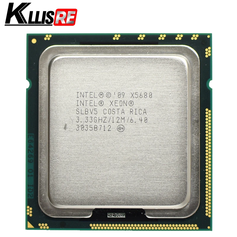 Intel Xeon X5680 3.33GHz LGA 1366 12MB L3 Cache Six Core server CPU processor good cpu