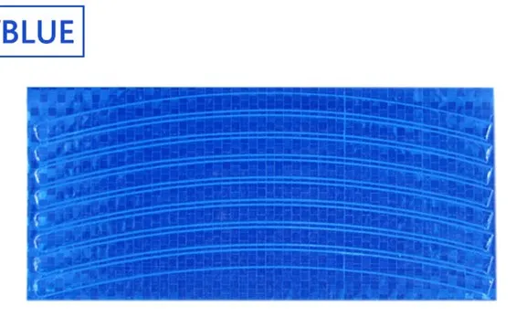 Светоотражающая наклейка s мотоцикл велосипед отражатель флуоресцентный MTB велосипед наклейка для велосипеда Велоспорт колесо наклейка на обод аксессуары для верховой езды - Color: Blue