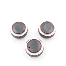 Dongzhen 3 шт. Автомобильный Алюминиевый сплав автомобильный Кондиционер AC переключатель ручка подходит для Nissan Qashqai X-Trail Авто Стайлинг