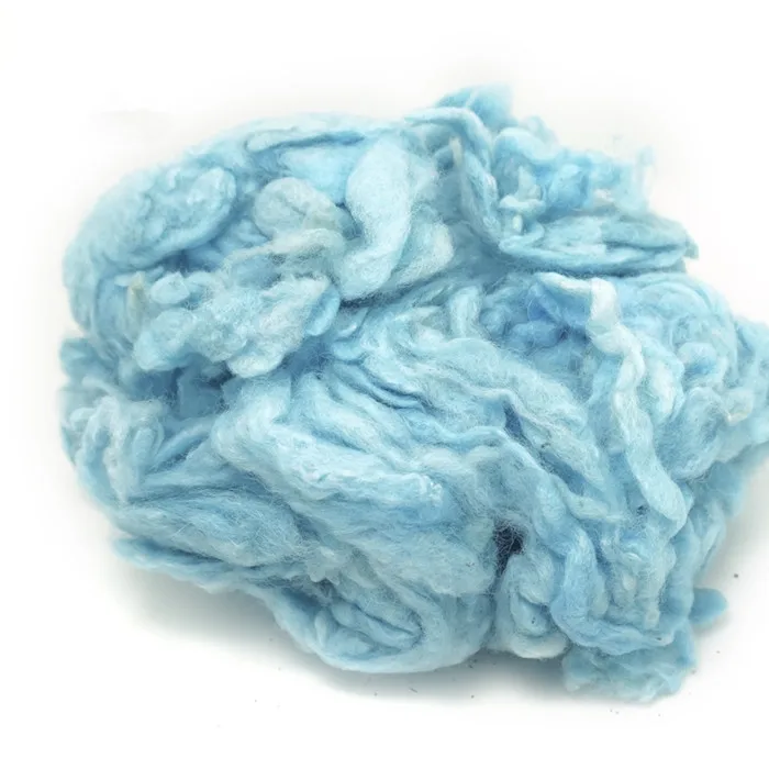 light blue Катушки из шерсти войлока кардовая овечья шерсть, ровинг, волокно, игла для валяния, прядение 50 г/сумки DIY Baize poke fun - Цвет: light blue