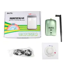 Беспроводной WiFi USB адаптер с 5dbi anenna USB awus036нh сетевой Ralink 3070L 150 Мбит/с Wifi сетевая карта 2000 МВт 1 комплект для сервера