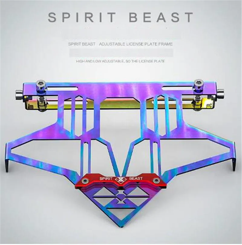 

SPIRIT BEAST Motorcycle Accessories Adjustable Mount Bracket Accessory Stainless Steel License Plate Bracket Motocross