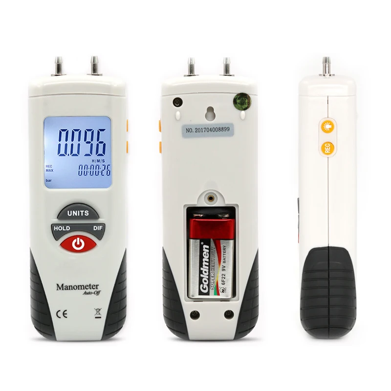 

Digital Manometer Air Pressure Meter Pressure Gauges Differential Gauge Kit Data Hold -13kPa 13kpa -34kpa 34kpa -517kpa 517kpa