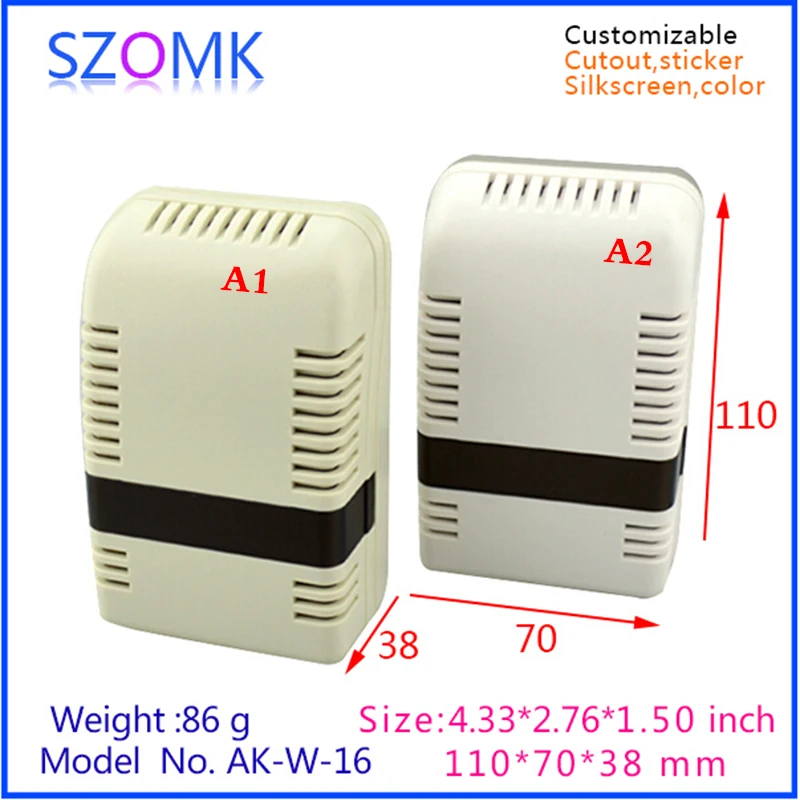 szomk wall mounted plastic enclosure for electronics project instrument plastic housing junction box (3)