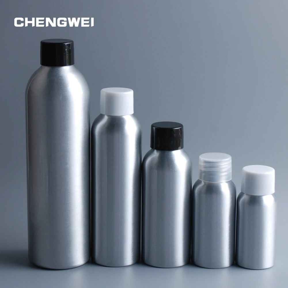 

CHENGWEI 30ml/50ml/100ml/120ml/150ml/250ml 3 Color Plastic Cap Aluminum Refillable Bottle Cosmetic Outdoor Travel Bottles