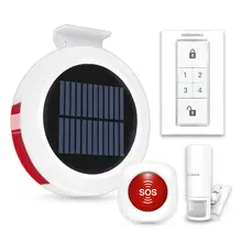 Wireless Alarm System Security Alarm GSM Network Solar Powered Alarm for Home Security with SOS Panic Button PIR Motion Sensor Wireless Alarm System Security Alarm GSM Network Solar Powered Alarm for Home Security with SOS Panic Button PIR Motion Sensor
