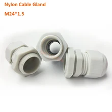 IP68 Водонепроницаемый B класс нейлон pa66 Made 100 шт./пакет нейлон кабельный ввод M24* 1.5 кабельный разъем для 12- 15 мм электрический кабель/Провода