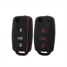 Защитный чехол для автомобильного ключа для Volkswagen polo passat b5 golf 4 5 6 MK5 MK6 Eos Bora Beetle TSI дизайн силиконовый чехол