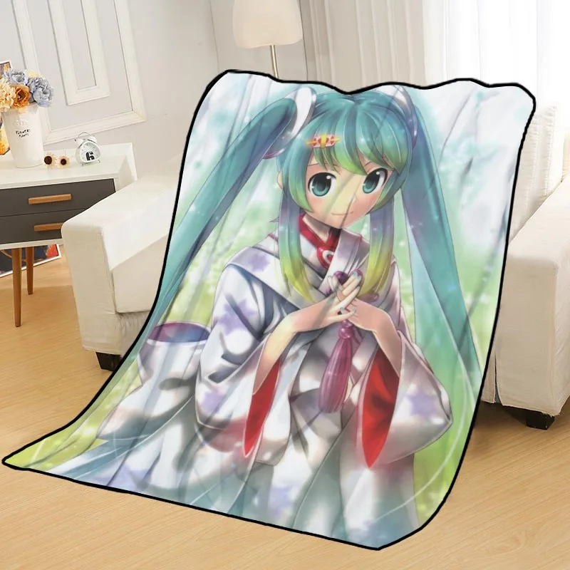 Blanket 16 Новое поступление Hatsune Miku одеяло s печать мягкий сон одеяло на дом/диван/офис портативный дорожный Чехол одеяло - Цвет: Blanket 16