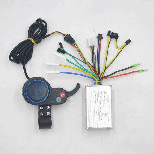US $25.00 24V36V48V 250W350W ebike controller Speed BLDC LCD display with throttle shifter screen for elec