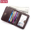 KAVIS Small Card Holder Genuine Leather Wallet Men Male Coin Purse Mini Portomonee Clamp for Money Bag Slim for Zipper Pocket ► Photo 3/6