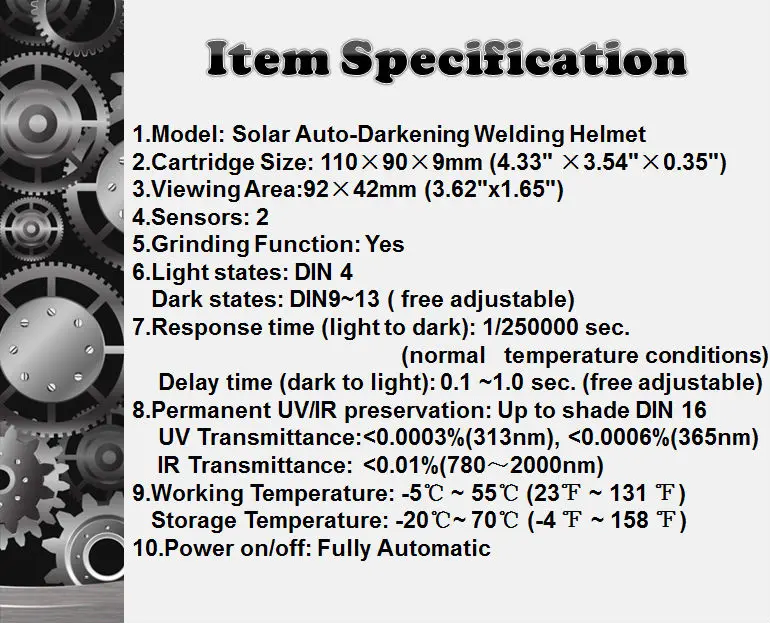 Item specification (be used)