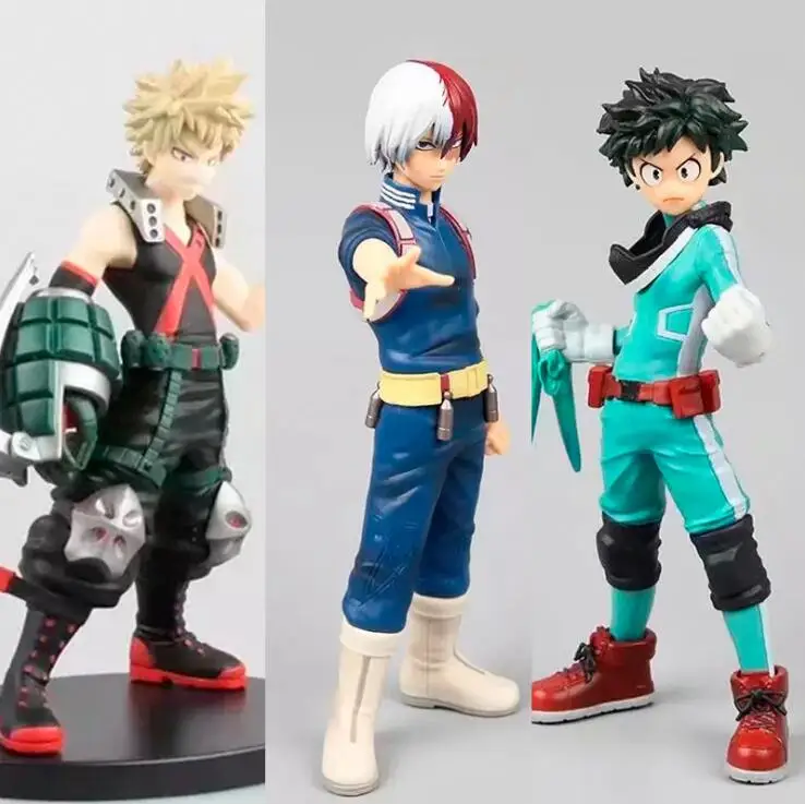 

My Hero Academia Midoriya Izuku Bakugou Katsuki Bok Todoroki Shoto Anime Action Figure PVC toys Collection figures