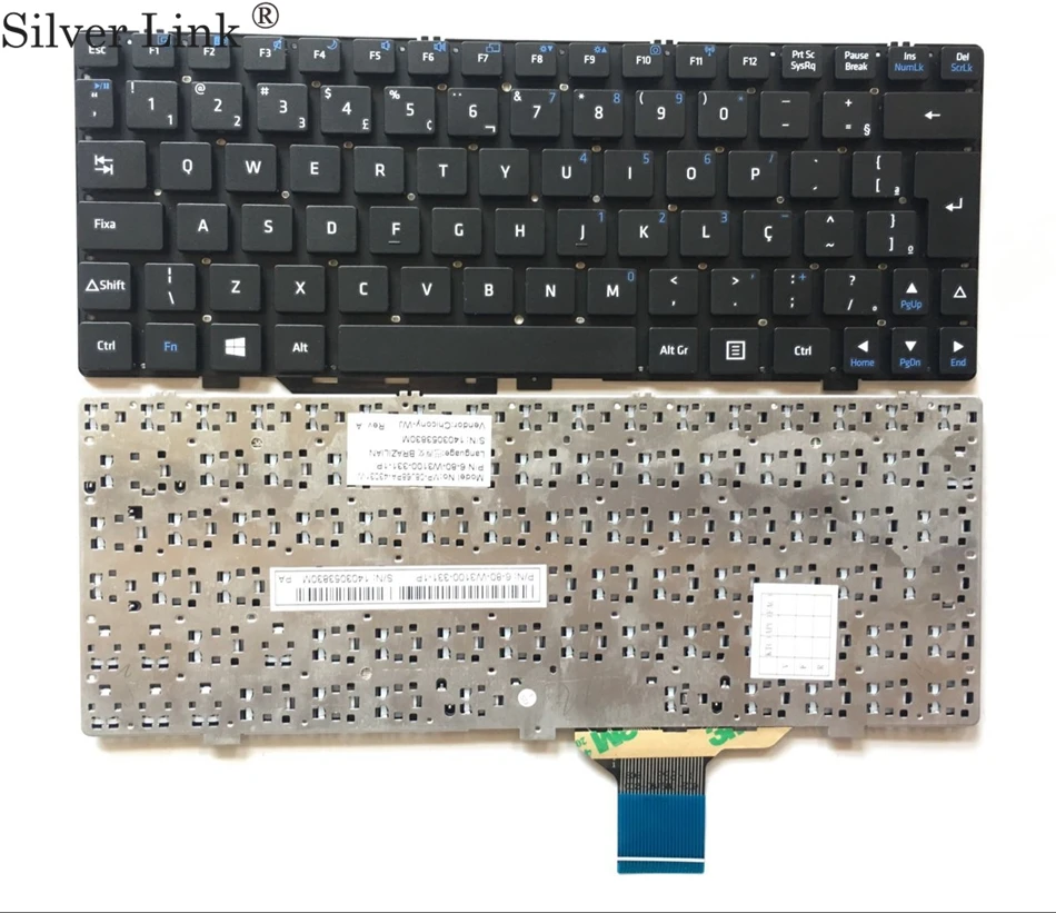 Laptop Keyboard for CLEVO MP-12R76D0-430 6-80-W5470-070-1 Germany GR with Black Frame
