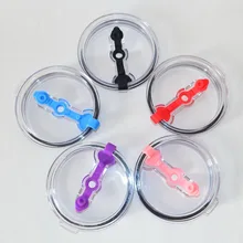 30 шт./лот непроливающаяся крышка чашки для 30 унций Рамблер крышка подходит стакан и более Замена стакан с соломенным отверстием plumyl