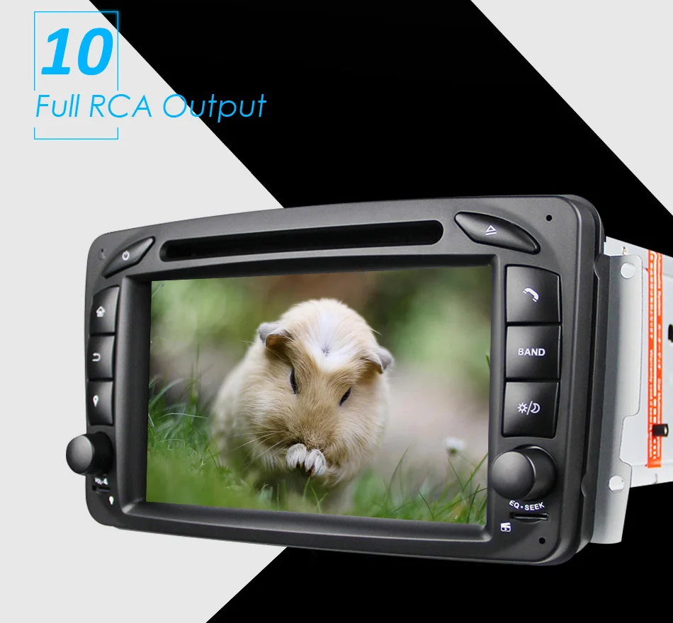 Excellent Eunavi 7" 2 Din 1024*600 HD Octa Core 4GB 32GB Android 8.0 Car DVD GPS For Benz C-Class W203 W209 G-Class W463 A Class W168 Vito 15