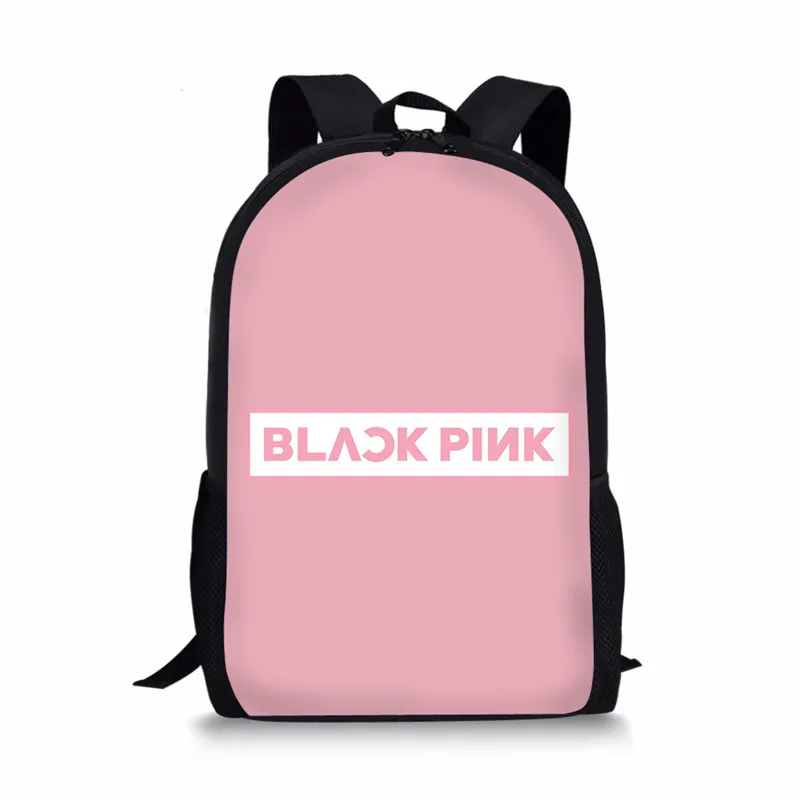 THIKIN Blackpink школьные рюкзаки для девочек известный K POP Star Детский рюкзак подростковый ранец школьная сумка на заказ Mochila Escolar - Цвет: As Pictures