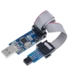 1 комплект 10Pin до 6 Pin адаптер доска + USBASP USBISP AVR программист USB ATMEGA8 ATMEGA128 ATtiny/CAN/PWM 10Pin провод модуль 