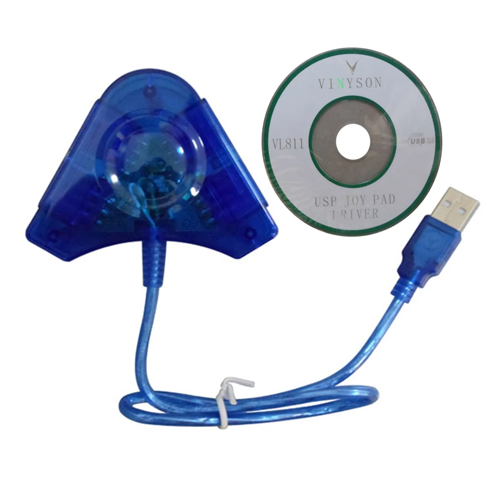 

Controller Converter Game Adapter for PS2 To PC USB Conversion Cable with CD