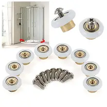 Shower Door Rollers Sliding Tub Shower Door Replacement Rollers Door Hardware & Locks 3/4″ (8 Pack)