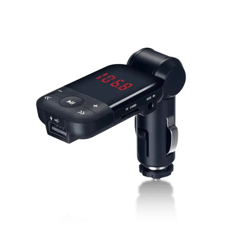 ЖК Bluetooth автомобильный прикуриватель Зажигалка MP3 FM передатчик громкой связи USB умное автомобильное зарядное устройство Janu 5