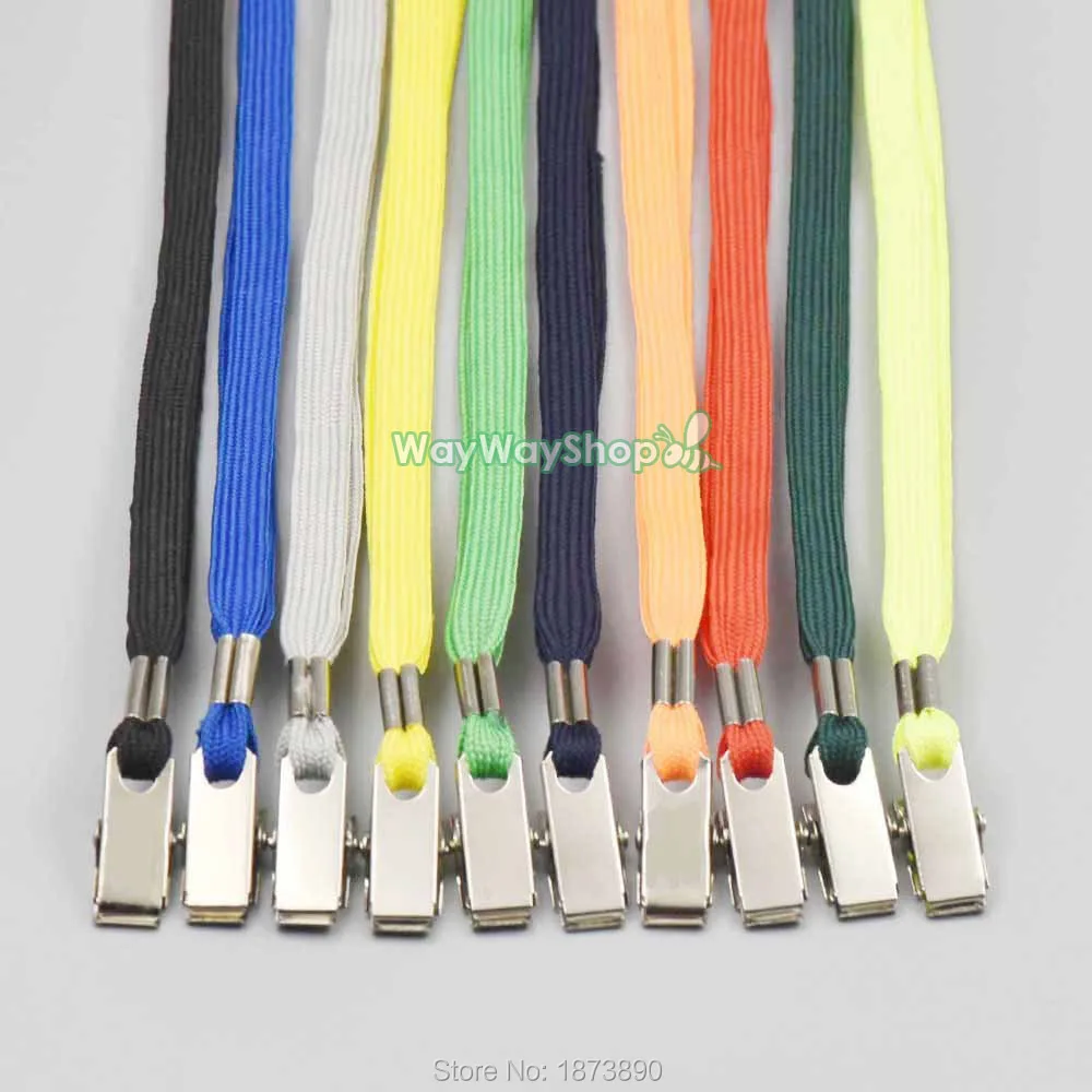 100 PCS 43.5cm Neck Strap lanyard hook clip Clasp for ID Card holder