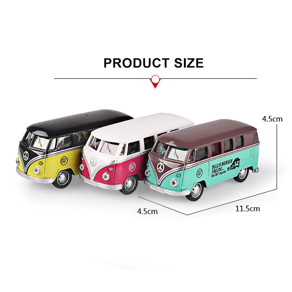 (Нет в наличии сейчас) Ретро автомобиль игрушка модель автобуса из сплава 1:36