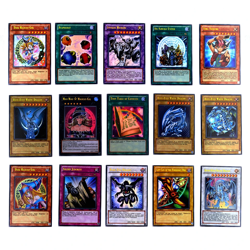 60 шт./компл. английский Yugioh карты с тонкой металлической коробке коллекция Yu Gi Oh