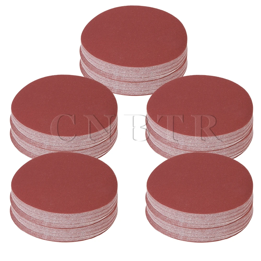 

CNBTR 240Grit 6-Inch Sanding Discs Hook Loop Sandpaper DIY Tool No Hole Pack of 200