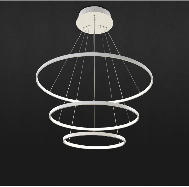 

Modern dining room restaurant office hanging lamp Simple ring hanging lamp lustre chandelier