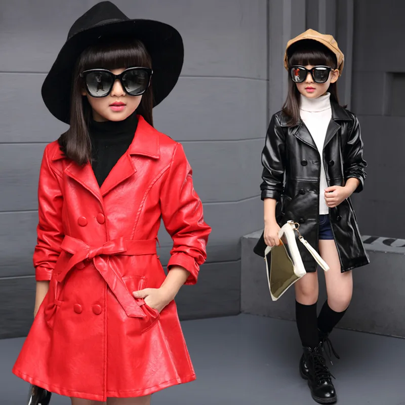 Hot sale 2016 baby girls leather jacket autumn child toddler girl heart