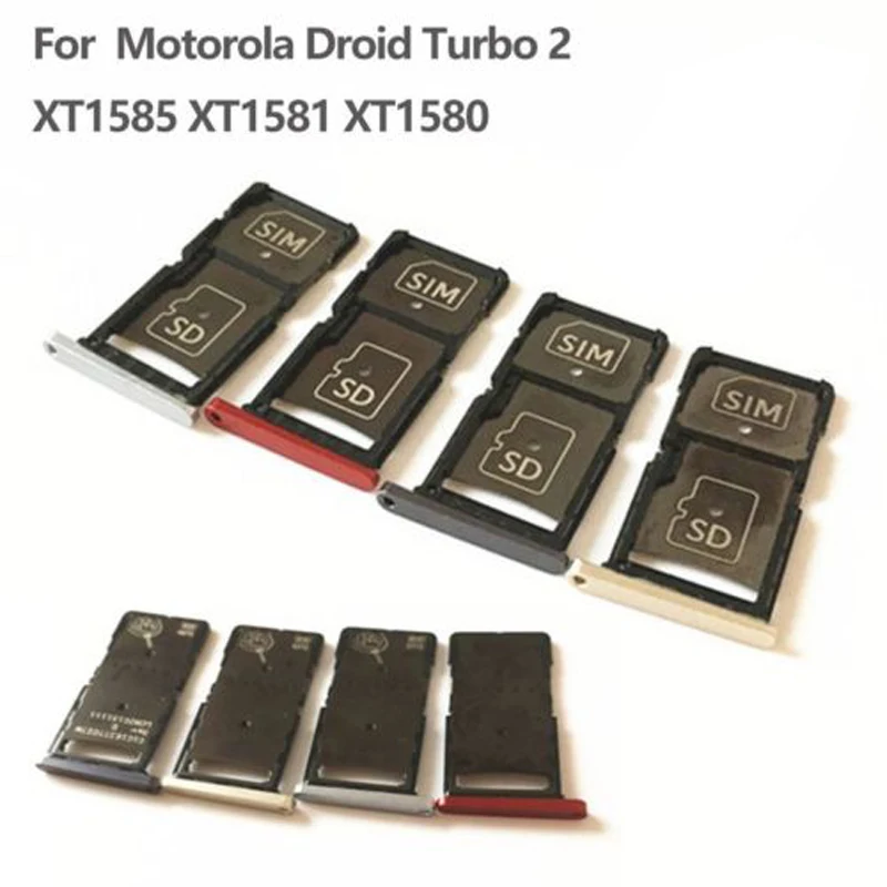 

SIM Tray SIM Card Slot Holder Tray Slot Replacement Part For Motorola Droid Turbo 2 XT1585 XT1581 XT1580 New In Stock