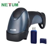 NT-M2 Portable Wireless Barcode Scanner 50m to 500m Distance Cordless USB Bar Code Reader for POS and Inventory NETUM