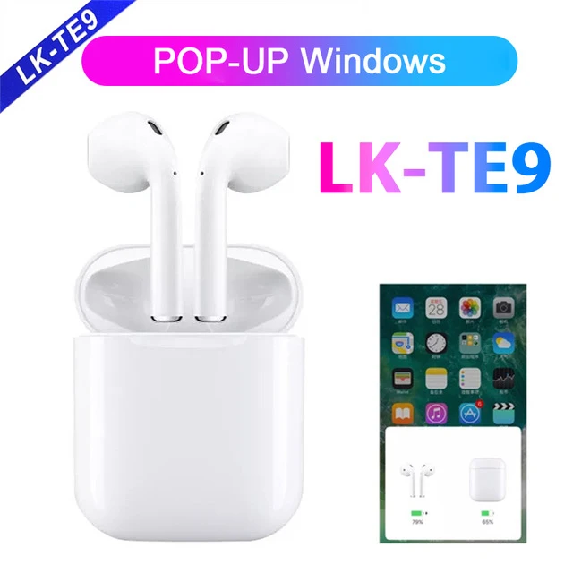 

i14 LK-TE9 TWS Bluetooth 5.0 Earphones Wireless Earbuds 3D Stereo Touch Control Binaural Calls Headphone PK i10 i13 i12 LK TE8
