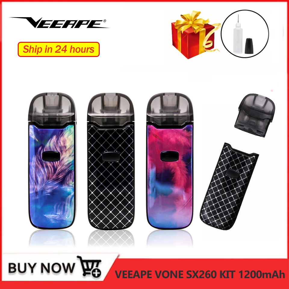 YIHI чип VEEAPE VONE SX260 Vape ручка комплект 1200 мАч кнопка блокировки стартовый набор с 2 мл