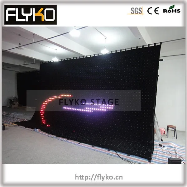 4x6 p10 led video curtain 3