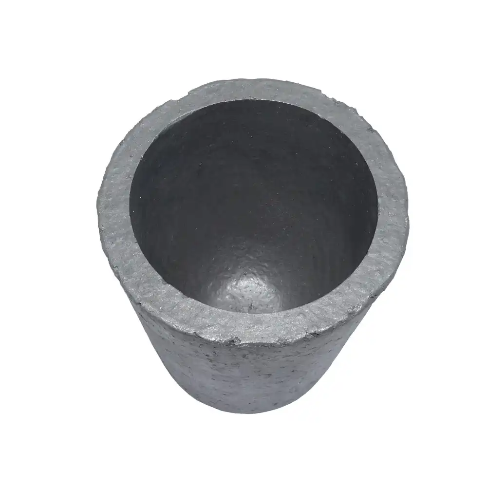 Graphite Crucible Cup Propane Torch Melting Gold Silver Copper Metal AL v ov