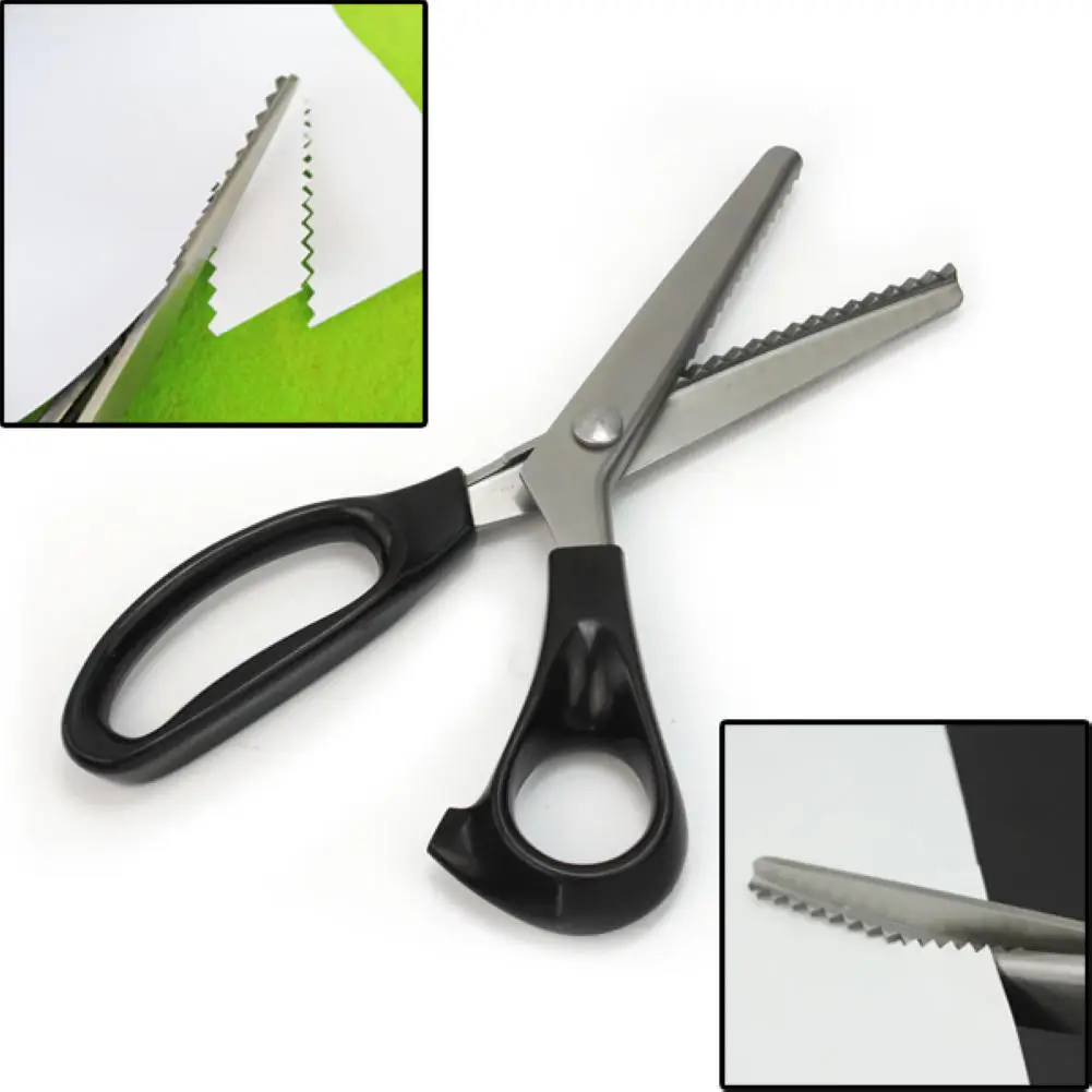 1x Sewing Shears Stainless Steel Black Paper Cutter Tailor Sewing