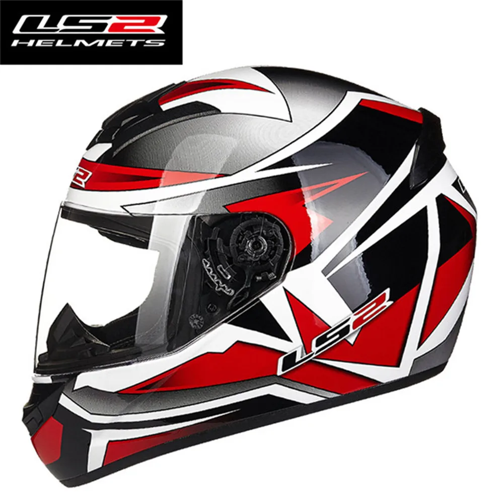 LS2 шлемы мотоциклетные мужские полный уход за кожей лица гонки Cascos Мото шлем каск новичок Capacetes ls2 защитные шестерни