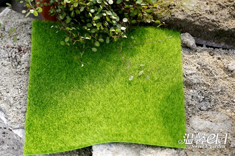 ZOCDOU 4 шт. 15 см поддельные искусственные цветы газон зеленоватый Sod модель Фигурка мох орнамент миниатюры DIY домашний сад Декор