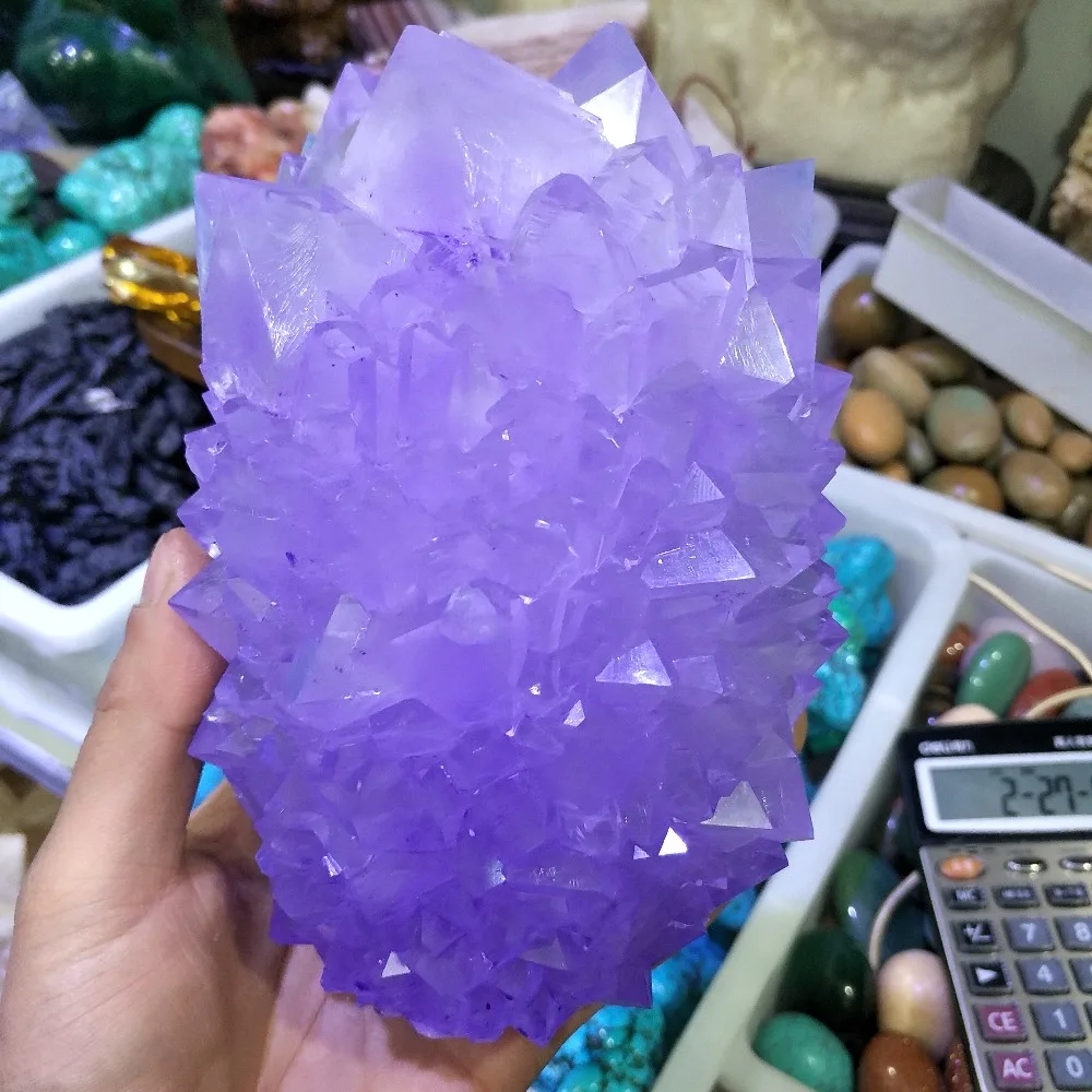 Hot!!! 1100g Rare and beautiful purple quartz crystal crystal cluster used for home decoration wedding decoration aquarium Hot!!! 1100g Rare and beautiful purple quartz crystal crystal cluster used for home decoration wedding decoration aquarium