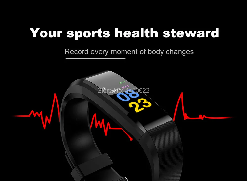 130346-115PLUS-YOHO-1- Fitness tracker smartband