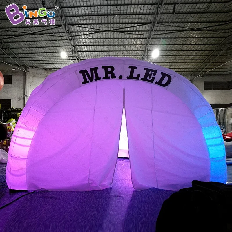  Advertising type LED lighting 5.5x4x3.5 m inflatable igloo tent for outdoor event customized canopy