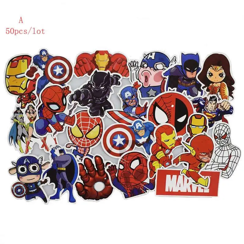 

50Pcs random NO Repeat Mixture Stickers Doodling Travel DIY Stickers On The Car Motorcycle Luggage Laptop Bike Scooter