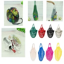 10 шт супермаркет ручные удобные покупки хлопок фруктовый сетчатый карман продуктовый мешок шоппер сетка тканый хлопок 3,0